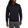 image:imageChampion Mens Crewneck Fleece Sweatshirt Standard Fit Midweight Script Logo Available in Regular and Big amp TallBlack  Tonal Script Logo