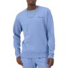 image:imageChampion Mens Crewneck Fleece Sweatshirt Standard Fit Midweight Script Logo Available in Regular and Big amp TallPlaster Blue Small Script