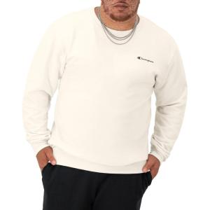 image:imageChampion Mens Crewneck Fleece Sweatshirt Standard Fit Midweight Script Logo Available in Regular and Big amp TallNatural Small Script