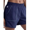 image:imageChampion Womens Courtside 5 Short with Piping Standard Fit Crinkle NylonBlue Depths