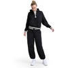 image:imageChampion Womens Tackle Front Lace Pullover Hoodie Loose Fit French TerryBlack