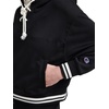 image:imageChampion Womens Tackle Front Lace Pullover Hoodie Loose Fit French TerryBlack