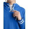 image:imageChampion Womens Tackle Front Lace Pullover Hoodie Loose Fit French TerryNebulas Blue