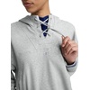 image:imageChampion Womens Tackle Front Lace Pullover Hoodie Loose Fit French TerryOxford Gray Heather