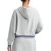 image:imageChampion Womens Tackle Front Lace Pullover Hoodie Loose Fit French TerryOxford Gray Heather