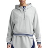 image:imageChampion Womens Tackle Front Lace Pullover Hoodie Loose Fit French TerryOxford Gray Heather