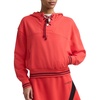 image:imageChampion Womens Tackle Front Lace Pullover Hoodie Loose Fit French TerryPoppy Red