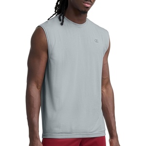 image:imageChampion Mens Performance Sport Crewneck Muscle Tee Standard Fit Lightweight BreathableQuarry