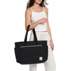 image:imageChampion Quartz Crinkle Nylon Tote with Laptop Sleeve Luggage Strap Zip ClosureAbbey Stone