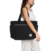 image:imageChampion Quartz Crinkle Nylon Tote with Laptop Sleeve Luggage Strap Zip ClosureBlack