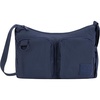 image:imageChampion Quartz Small Messenger Bag in Crinkle Nylon with Adjustable Strap Water Bottle Pocket for Work Travel CommuteBlue Ink
