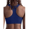 image:imageChampion Womens Infinity Racerback Sports Bra Moderate Support Seamless Moisture WickingBlue Depths  C Logo