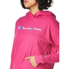 image:imageChampion Womens Pullover Fleece Hoodie Loose Fit Midweight Script Logo Available in Regular and PlusFantastic Fuchsiawatercolor Script