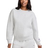 image:imageChampion Womens Sweatshirt Fleece Crewneck Sweatshirt Warm Sweatshirt for Women Plus Size AvailableOxford Gray Heather  Tonal Script Logo