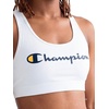 image:imageChampion Womens Champion Script Sports Bra Flexible FitBright White  Script Logo