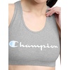 image:imageChampion Womens Champion Script Sports Bra Flexible FitOxford Gray Heather  Script Logo