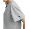 image:imageChampion Womens Classic Short Sleeve Graphic TShirt Loose Fit Script LogoOxford Gray Heather  Tonal Script Logo