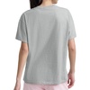 image:imageChampion Womens Classic Short Sleeve Graphic TShirt Loose Fit Script LogoOxford Gray Heather  Tonal Script Logo
