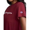 image:imageChampion Womens Classic Short Sleeve Graphic TShirt Standard Fit Script LogoCabernet