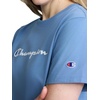 image:imageChampion Womens Classic Short Sleeve Graphic TShirt Standard Fit Script LogoRiviera