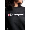 image:imageChampion Womens Powerblend Crewneckloose Fitmidweight Fleecescript LogoBlack  Classic Script Logo