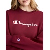 image:imageChampion Womens Powerblend Crewneckloose Fitmidweight Fleecescript LogoCabernet
