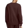 image:imageChampion Womens Powerblend Fleece Crewneck Sweatshirt Tonal Script LogoBitter Chocolate