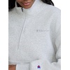 image:imageChampion Womens Powerblend Fleece Mock Neck QuarterzipOxford Gray Heather
