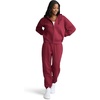 image:imageChampion Womens Powerblend Fleece Zipup Hoodiestandard Fitc LogoCabernet