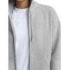 image:imageChampion Womens Powerblend Fleece Zipup Hoodiestandard Fitc LogoOxford Gray Heather  C Logo