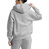 image:imageChampion Womens Powerblend Fleece Zipup Hoodiestandard Fitc LogoOxford Gray Heather  C Logo
