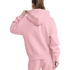 image:imageChampion Womens Powerblend Fleece Zipup Hoodiestandard Fitc LogoRose Shadow  C Logo