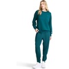 image:imageChampion Womens Taper Leg Jogger with Zippers Standard Fit Midweight Stretch FabricDeep Teal