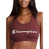 image:imageChampion Womens Champion Script Sports Bra Flexible FitBitter Chocolate