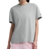 image:imageChampion Womens Classic Short Sleeve Graphic TShirt Loose Fit Script LogoOxford Gray Heather  Tonal Script Logo