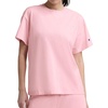 image:imageChampion Womens Classic Short Sleeve Graphic TShirt Loose Fit Script LogoRose Shadow  Tonal Script Logo