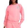 image:imageChampion Womens Crewneck With Chenille Patch Standard Fit Midweight FleeceStrawberry Pink