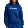 image:imageChampion Womens Powerblend Crewneckloose Fitmidweight Fleecescript LogoBlue Depths