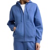 image:imageChampion Womens Powerblend Fleece Zipup Hoodiestandard Fitc LogoCoastal Fjord  C Logo