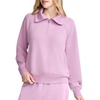 image:imageChampion Womens Quarter Zip Pullover Standard Fit Midweight Stretch FabricSmoky Grape