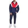 image:imageChampion Mens Color Block Lined Windbreaker With HoodMidnightIceRed