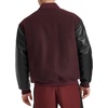 image:imageChampion Mens Letterman Varsity Bomber Jacket With Faux Leather SleevesBurgundyBlack