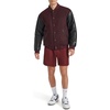 image:imageChampion Mens Letterman Varsity Bomber Jacket With Faux Leather SleevesBurgundyBlack