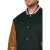 image:imageChampion Mens Letterman Varsity Bomber Jacket With Faux Leather SleevesRainforest  Tobacco