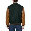 image:imageChampion Mens Letterman Varsity Bomber Jacket With Faux Leather SleevesRainforest  Tobacco