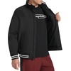 image:imageChampion Mens Water Resistant Varsity Bomber Jacket With Flex Stand CollarBlack