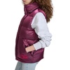 image:imageChampion Womens Satin Quilted Puffer Vest With Stand CollarDark Pink