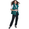 image:imageChampion Womens Satin Quilted Puffer Vest With Stand CollarRainforest