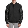 image:imageChampion Mens Letterman Varsity Bomber Jacket With Faux Leather SleevesBlack
