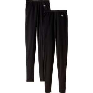 image:imageDuofold Mid Weight Wicking Thermal Legging UnderwearBlack  2 Pack